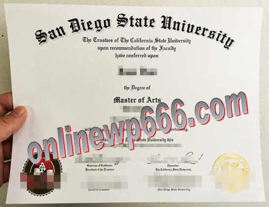 buy San Diego State University degree certificate