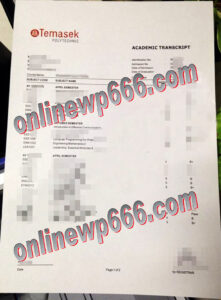 fake Temasek Polytechnic transcript