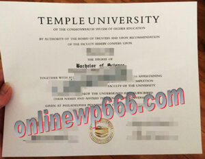 buy Temple University degree certificate