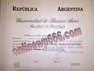 buy Universidad de Buenos Aires degree certificate
