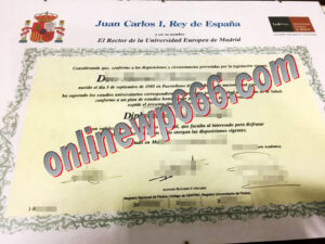 buy Universidad Europea De Madrid degree certificate